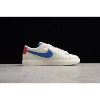 Nike Bayan Blazer Low Mavi / Pembe Kaykay Ayakkabı Türkiye - PROJL9GK